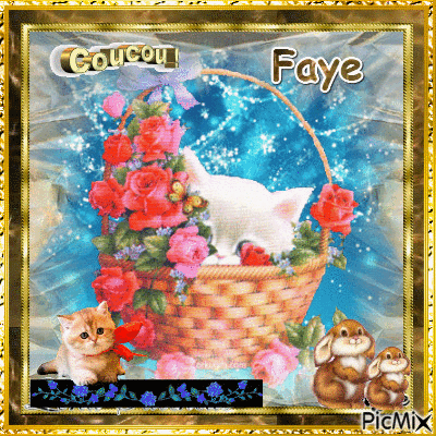 Coucou Faye c,est moi ♥♥♥ - Бесплатный анимированный гифка