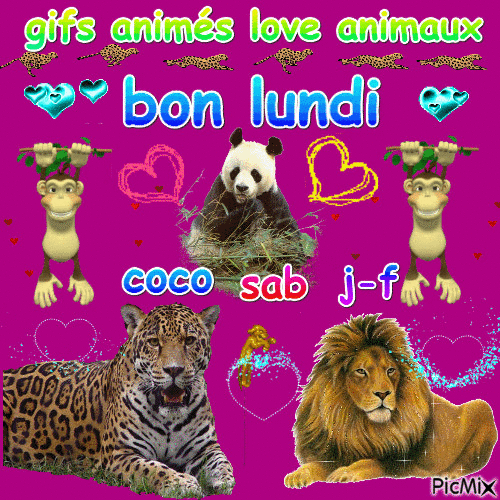 bon lundi - Animovaný GIF zadarmo