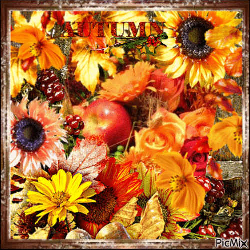 Autumn Bouquet - GIF เคลื่อนไหวฟรี