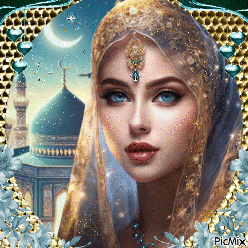 Belleza musulmana - GIF animado gratis