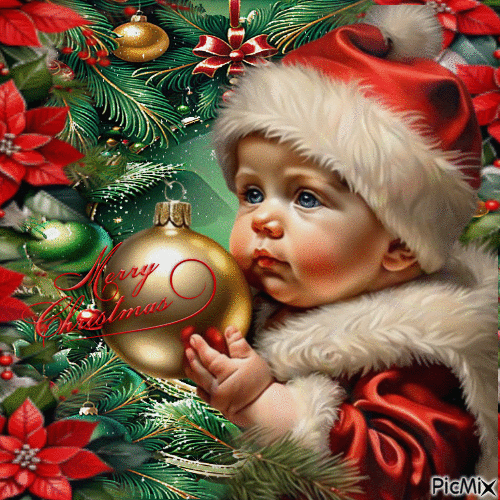 Weihnachts Baby - Бесплатный анимированный гифка