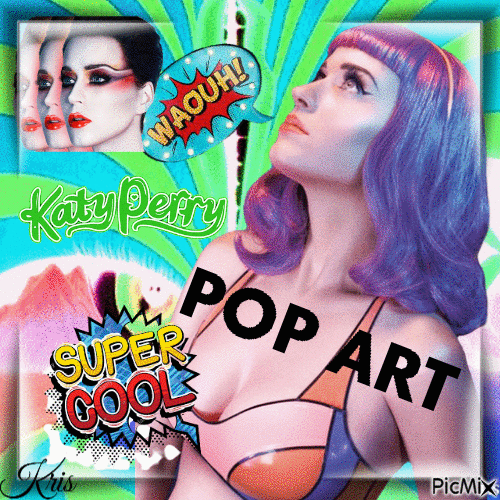 Pop Art - Katy Perry - Ingyenes animált GIF
