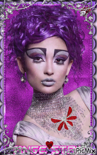 lady purple - Gratis geanimeerde GIF