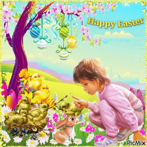 Happy Easter 17 - Безплатен анимиран GIF