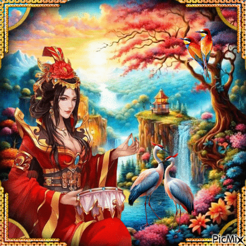 Oriental   creation - GIF animado gratis