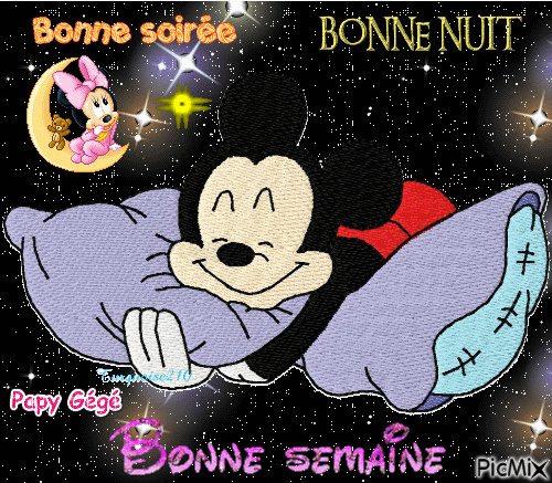bonne nuit - Zdarma animovaný GIF