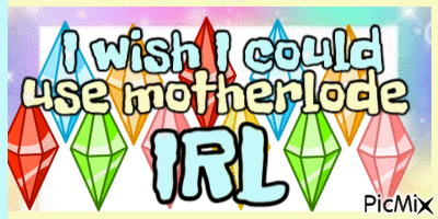 I wish I could use motherlode IRL Banner 4 - Zdarma animovaný GIF