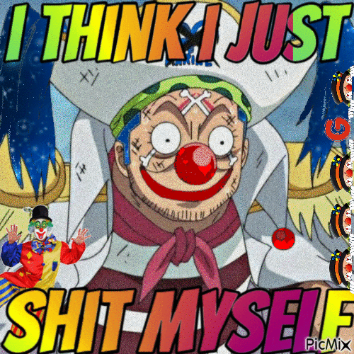 buggy the clown one piece - Free animated GIF