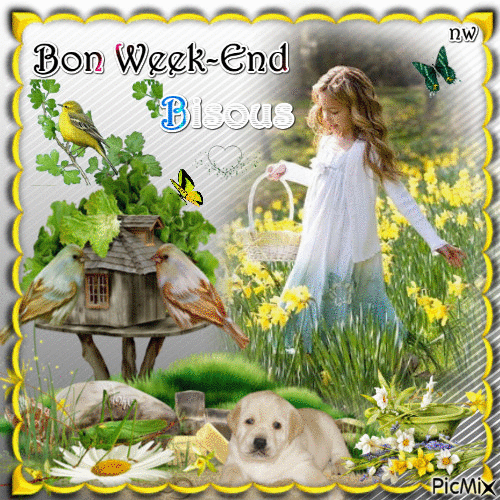 Bon Week-End - Darmowy animowany GIF