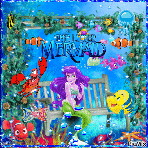 The little Mermaid - GIF animate gratis
