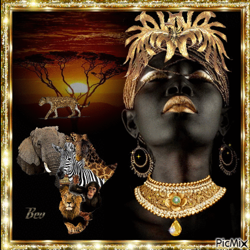 African Princess - Free animated GIF