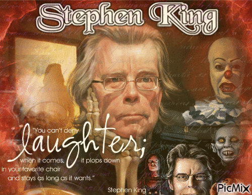 Stephen King - Бесплатный анимированный гифка