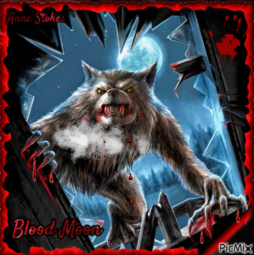 Blood Moon - GIF animé gratuit