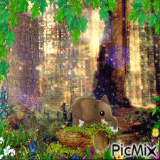 Forest Elephant - Бесплатни анимирани ГИФ