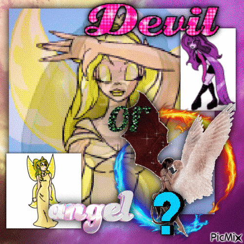 Devil or Angel - Ilmainen animoitu GIF