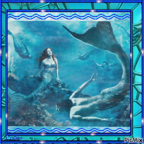 Mermaid love - Free animated GIF