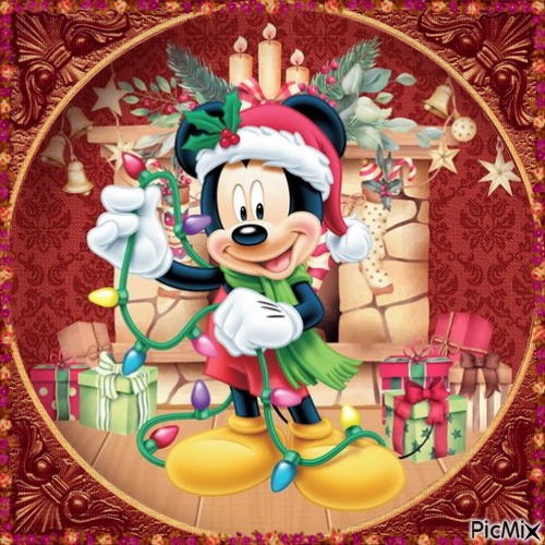 Joyeux Noël avec Mickey. - zdarma png
