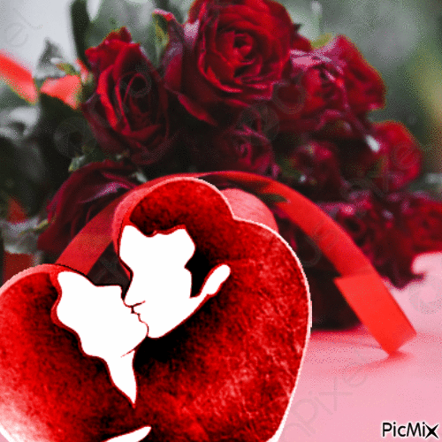 Roses Rouges - GIF animado gratis