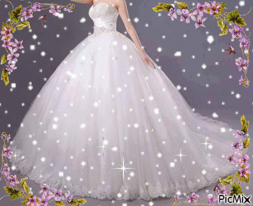 Wedding Dress - Бесплатный анимированный гифка