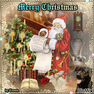 He's making a list and Checking it twice by Joyful226/Connie - Ingyenes animált GIF