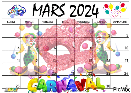 MARS 2024 - GIF animé gratuit