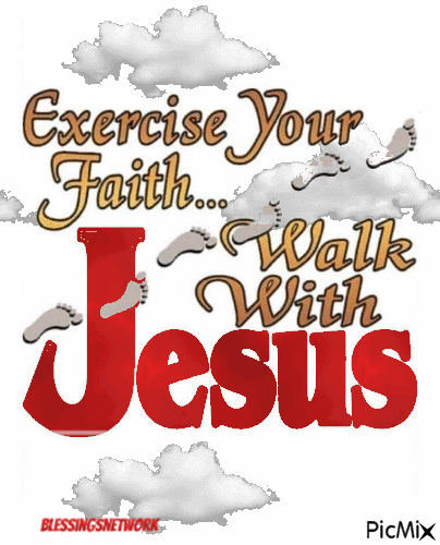 Walk with Jesus - Бесплатный анимированный гифка