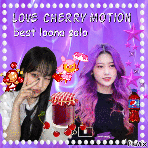 love cherry motion best loona solo - Бесплатный анимированный гифка