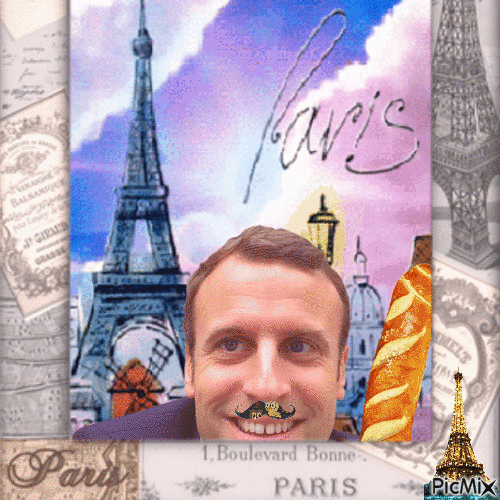 Macron - GIF animado gratis