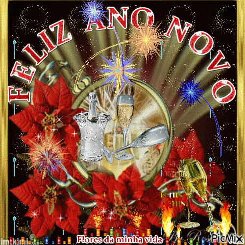 Feliz Ano NoVO - Gratis animeret GIF