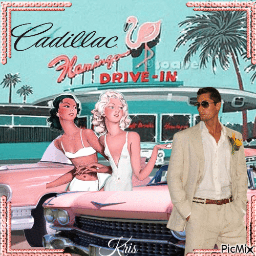 Cadillac rose - Δωρεάν κινούμενο GIF