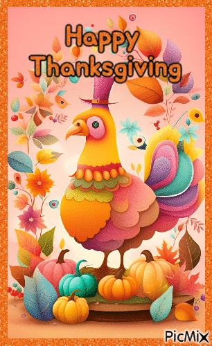 Happy Thanksgiving - Animovaný GIF zadarmo