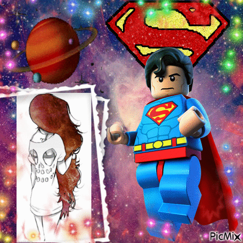 superman galactic - Zdarma animovaný GIF