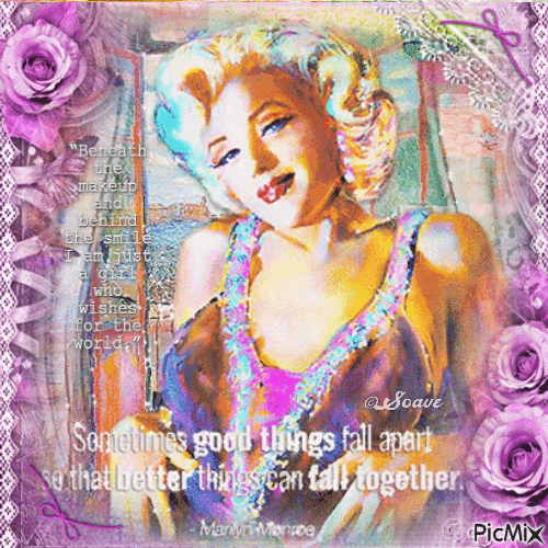 Marilyn Monroe Art - GIF animasi gratis