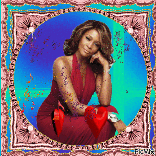 Whitney Houston - Nemokamas animacinis gif