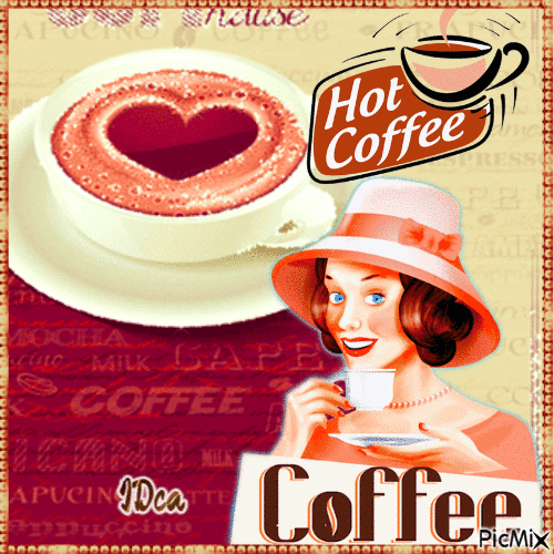 Hot coffee - Δωρεάν κινούμενο GIF