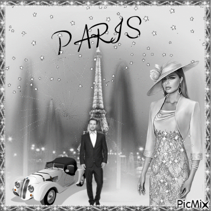 Femme Elegant in PARIS - Free animated GIF