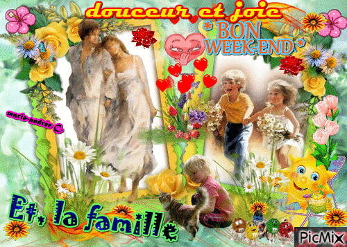 * Bon week-end § Famille * - Darmowy animowany GIF