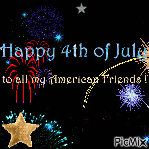 Happy 4th of July - GIF animate gratis