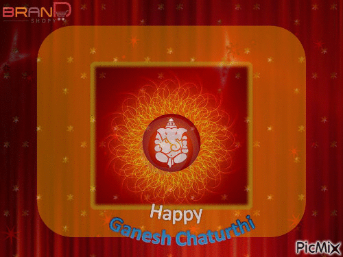 Ganesh Chaturthi - Darmowy animowany GIF