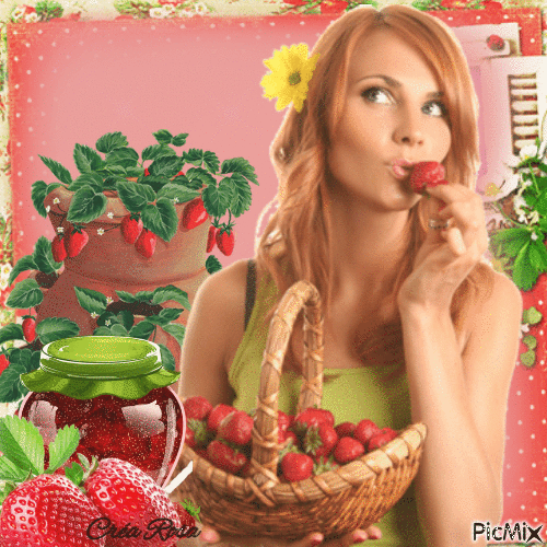 Concours : Fraises - Free animated GIF