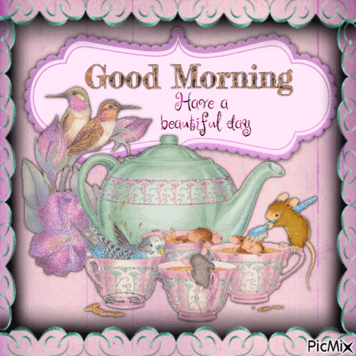 Good Morning, mice - Bezmaksas animēts GIF