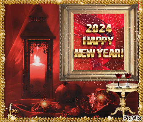 Happy New Year 2024 - 免费动画 GIF