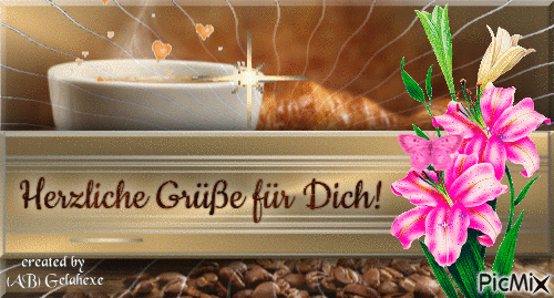Liebe Grüße/guten Morgen/Schönen Tag - GIF animé gratuit