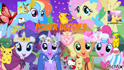 Adorable pony pals :) - Animovaný GIF zadarmo