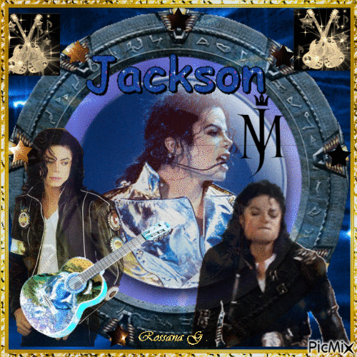 Rock'n Roll Michael Jackson the King - Free animated GIF