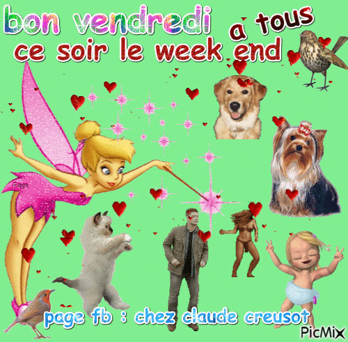 le week end et proche - Free animated GIF
