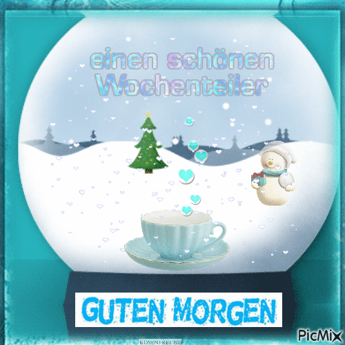 Mittwoch--Guten Morgen - Бесплатный анимированный гифка
