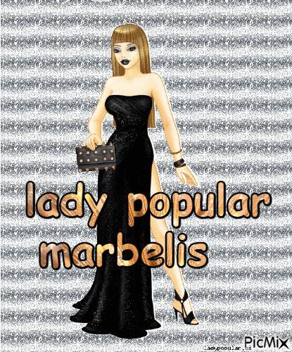 lady popular - Бесплатни анимирани ГИФ