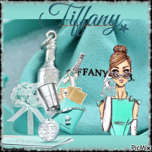Champagne Tiffany & Co. - GIF animate gratis
