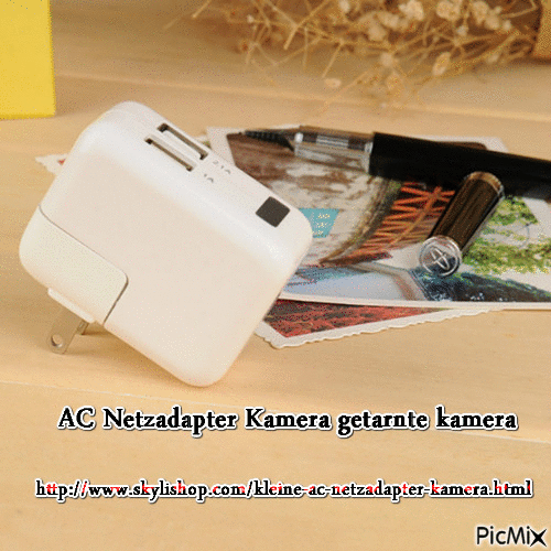 AC Netzadapter Kamera‎ getarnte kamera - Zdarma animovaný GIF